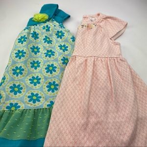 Two Girls Gowns.12M Park bemnch Kids and Carter’s.